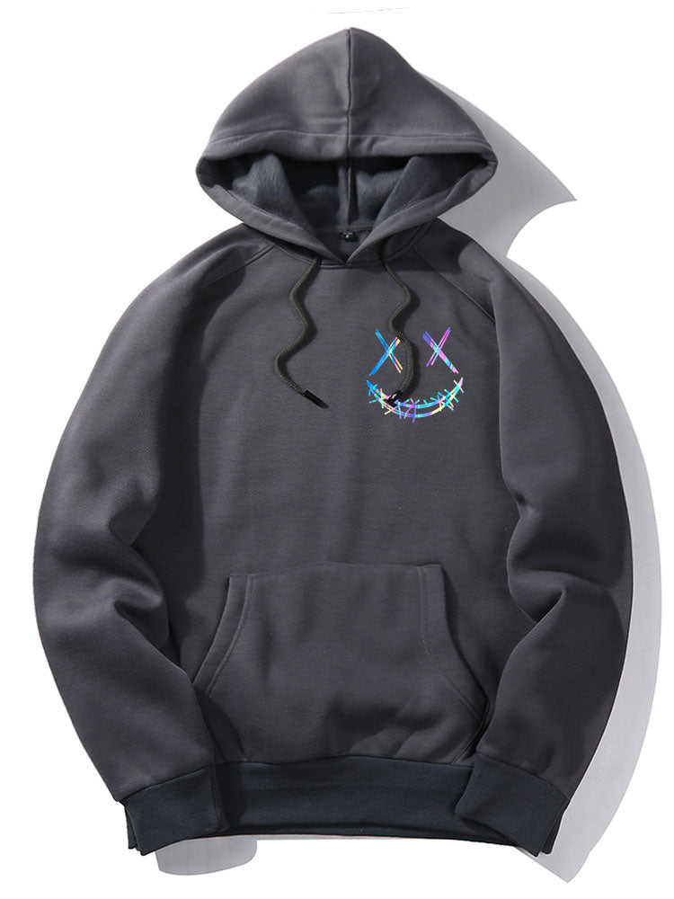 ALVARDE Gradient Smiley Hoodie