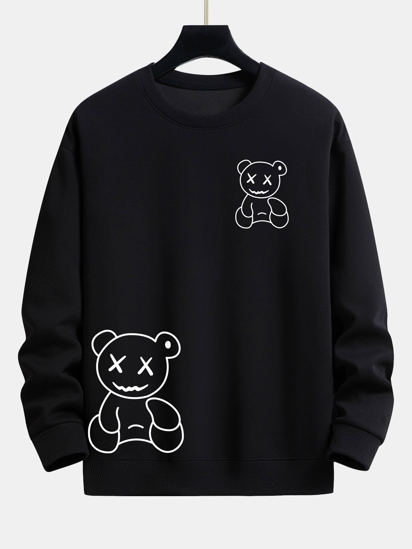 ALVARDE Bear Print Sweatshirt