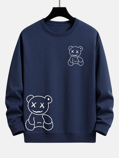 ALVARDE Bear Print Sweatshirt