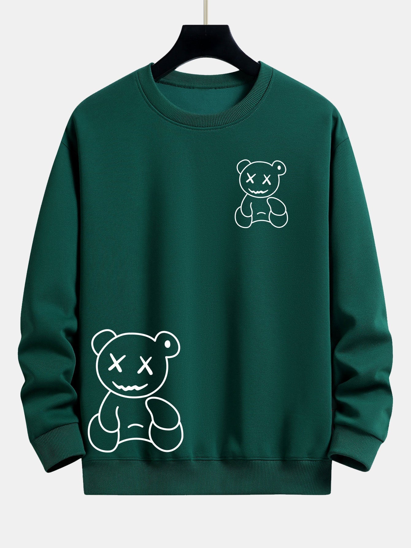ALVARDE Bear Print Sweatshirt